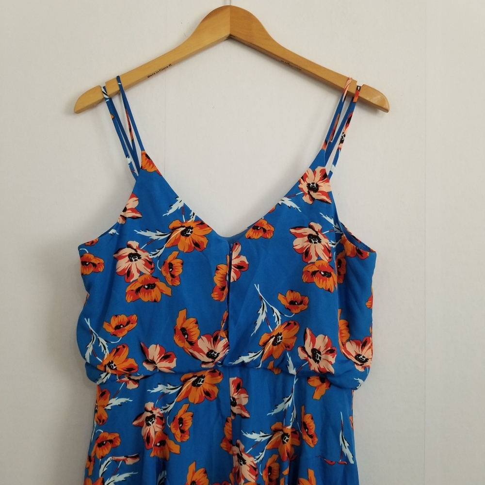 CeCe By Cynthia Steffe Blue Floral Dress Size 10 - Picture 6 of 9
